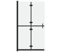 vidaxl mampara de ducha plegable vidrio esg esmerilado 100x190 cm