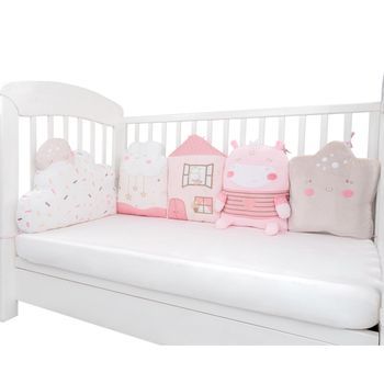 Juego De Almohadas De Peluche Para Cuna Hippo Dreams