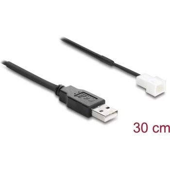 Cable Adaptador USB 3 Pin Delock 30 cm para Ventilador de PC