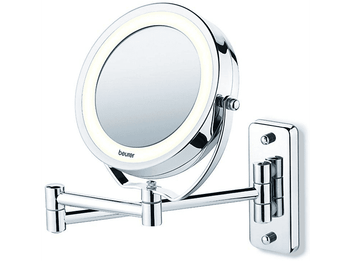 Espejo lumínico - Beurer BS-59 5 niveles de aumento, Iluminación LED, Funciona con pilas