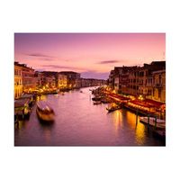 papel pintado 3d - venecia de noche la ciudad de los enamorados 350x270 cm