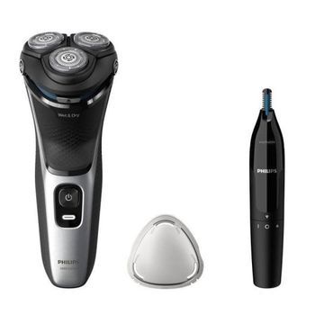 Philips Shaver 3000 Series S3143/02 Afeitadora Eléctrica En Seco/húmedo + Recortadora De Nariz/oídos