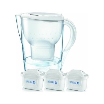 Jarra Brita Marella 2.4L Blanco + 3 Filtros Maxtra Pro Indicador Digital
