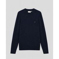 lyle  scott jersey kn2200v cotton merino full zip-z271 dark navy para hombre