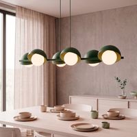 lampara colgante nordessa verde oliva 6 luces