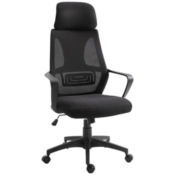 Silla de oficina 64x55x126 cm negro