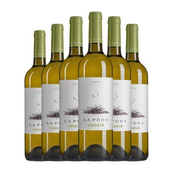 Caserío De Dueñas Vino Blanco La Poda Rueda 75 Cl 12.8% Vol. (pack De 6 Unidades)