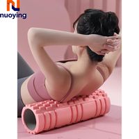 1 rollo de espuma solida para yoga - 30  10 cm rodillo de yoga con puntos de contacto rodillo de fitness hueco