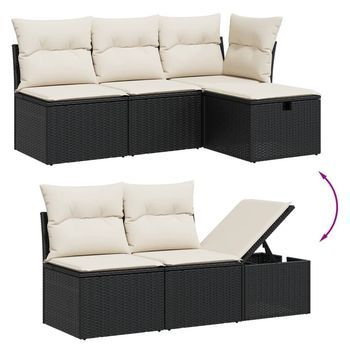 Conjunto De Sofá De Jardín (incluye Cojines, Juego De 7 Piezas)