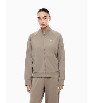 EA7 para mujer. 7W000457_AF13135 Chaqueta Core beige (L), Deportivo, Algodón
