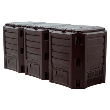 Planta De Compostaje Module Compogreen 1200l, 1980x719x826mm Negro