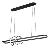 colgante paper negro 185w 3000-4000-6000k 16380lm cluz ambiente remoto y regintensidad regx100x19cm