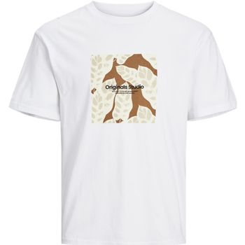 Jack & Jones Camiseta 12261596 JORSEQUOIA TEE SS CREW NECK PLS BRIGHT WHITE para hombre