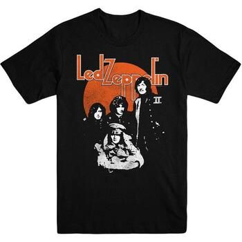 Led Zeppelin Camiseta manga larga Orange Circle para mujer