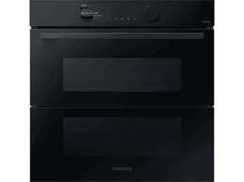 Horno a vapor - Samsung NV7B6795JAK/U1 Dual Cook Steam™, Multifunción, Pirolítico, 76 l, 59.5 cm, WiFi, Puerta Fléxible, Negro
