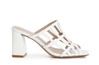 zapatilla jaula efecto estampado white