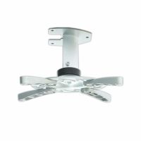soporte de techo para proyectores art p-101 15 kg plata