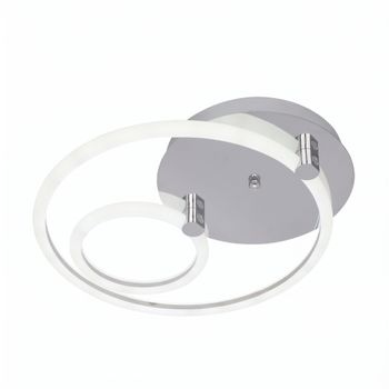Plafon 37w 3000k, 4000k, 6500k cromo alya 9x44x40cm 4995 lm regulable, memoria y c. remoto