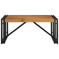 mesa de cafe - mesa de centro 80x80x35 cm madera maciza acacia