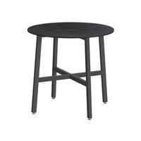 mesa de cocina redonda negro ebano  negro tinta