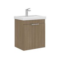 mueble para lavabo  - 50 x 38 x 58 cm - roble sonomo