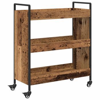 Carro De Cocina Madera Vieja 70 X 30 X 82 Cm Vidaxl