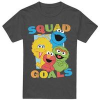 sesame street camiseta squad goals para mujer