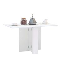 mesa swing plegable cocina comedor color blanco estilo moderno superficie mueble 75x18-132x80 cm