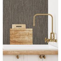 papel pintado vinilico lavable efecto fibra vegetal con textura en relieve - saratov texture 676392 de gaulan - rollo de 10 m x 106 m