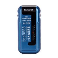 aiwa r-22bl mini radio amfm azul