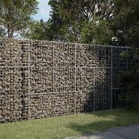 cesta gaviones  gavion para piedras  gavion decorativo con cubierta hierro galvanizado 200x100x150 cm cfw131524