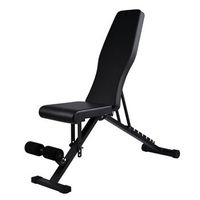 banco de ejercicio plegable multifuncion ajustable - banco para pesas y mancuernas con respaldo inclinado y declinado -180kg