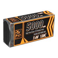 bateria de lipo zop power 74v 5000mah 120c 2s t enchufe deans estuche rigido para coche rc