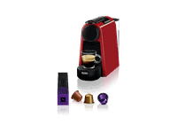 cafetera de capsulas - delonghi nespresso essenza mini en85r 1150 w 19 bar 06 l calentamiento 26 s apagado automatico rojo