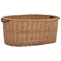 cesta para lena con asas de transporte sauce natural 78x54x34cm vidaxl