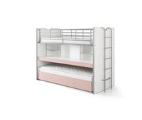 cama infantil bonny ksb005 102x222x161 rosa