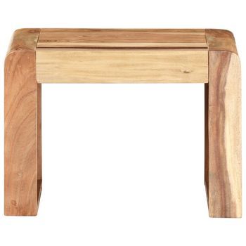 Mesa Auxiliar，mesa De Centro，mesita De Centro De Madera Maciza De Acacia 43x40x30 Cm