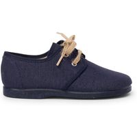 pisamonas zapatos nina blucher lona cierre cordones rusticos para nina