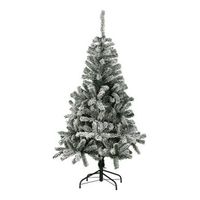 arbol de navidad nevado alaska con pie de metal de 210 cm