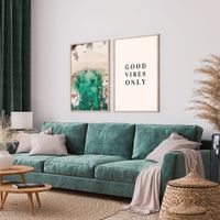 set de 2 cuadros 156 marco premium chapado en roble 30x40 cm