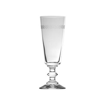 Copa de cristal transparente