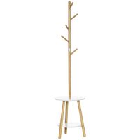 perchero de pie 395x395x171 cm madera natural