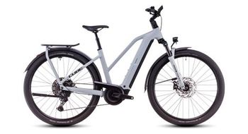 Cube katmandu hibrida ex 800 trapecio bicicleta electrica hibrida shimano cues 11s 800 wh 700 mm gris haze 2025