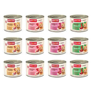 animonda Carny Adult 12 x 200 g - Pack Ahorro - Pack mixto de ave y vacuno
