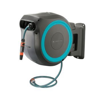 Enrollador Automático De Pared Gardena Rollup M/l 25m Azul