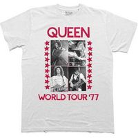 queen tops y camisetas world tour 77 para hombre