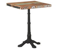 vidaxl mesa de bistro de madera maciza reciclada 60x60x76 cm