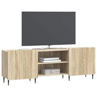 mueble de tv  mueble de salon  gabinete de tv roble sonoma 150 x 31 x 52 cm madera de ingenieria