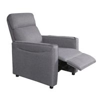 butaca relax romy reclinable  gris  mayor confort y diseno moderno  72x100x85 cm