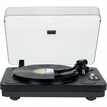 Giradischi in vinile Bluetooth - THOMSON - TT650BT - Registrazione USB - 2 altoparlanti - Nero